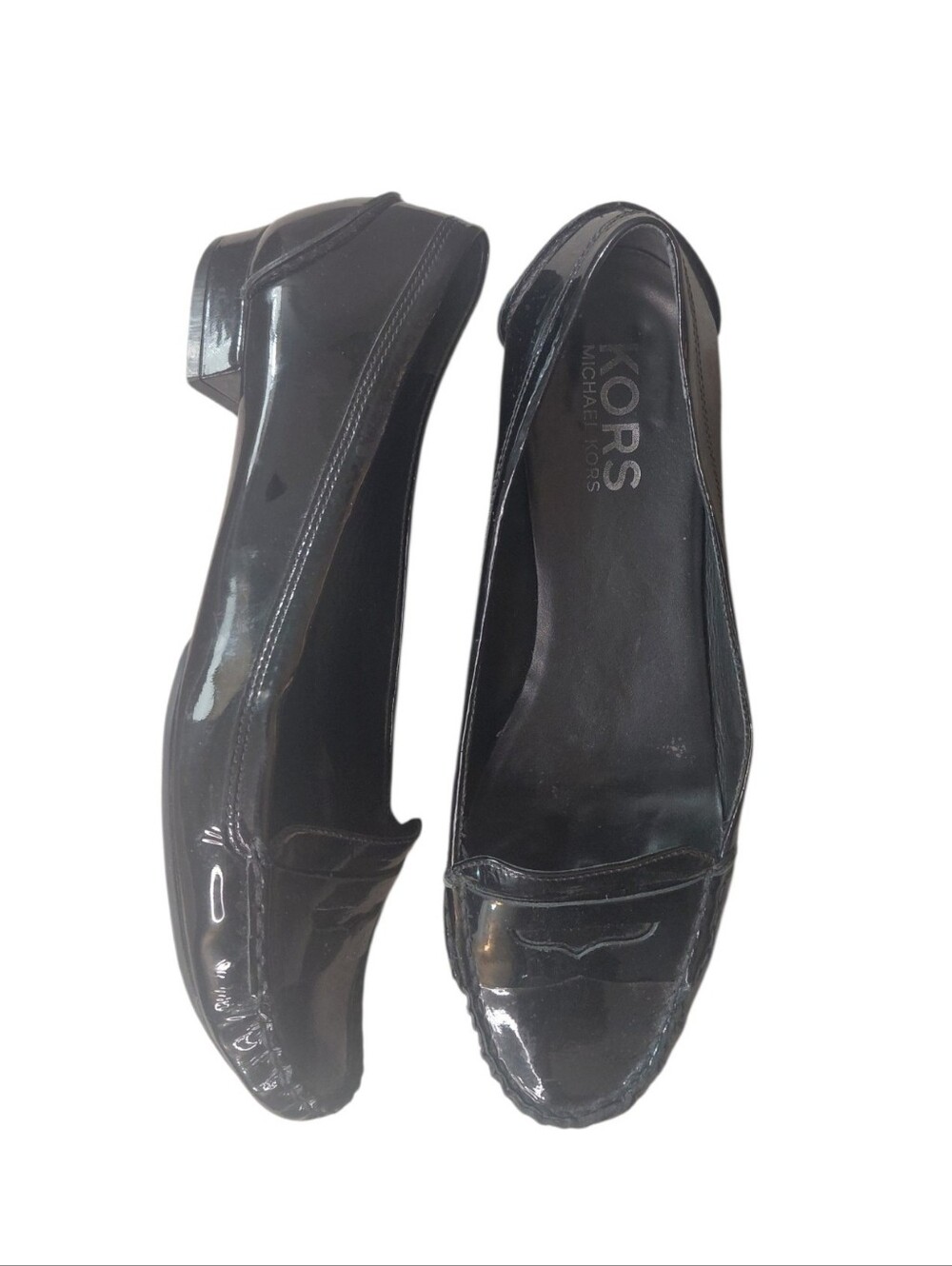Michael Kors Classic Black Patent Leather Penny Loafers